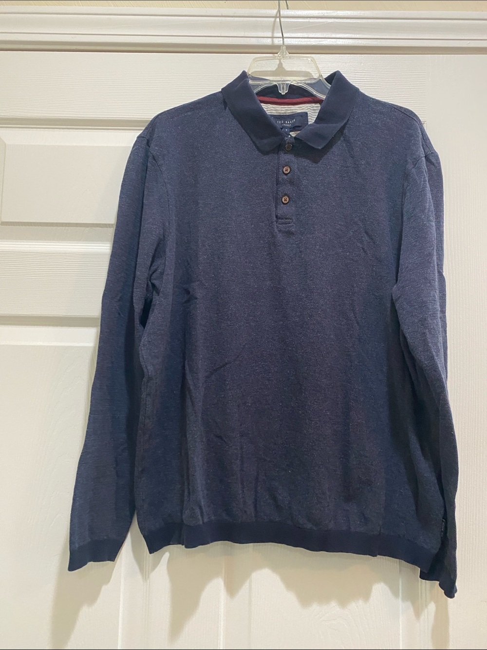 Ted Baker London Men's Long Sleeve Polo Shirt - Navy